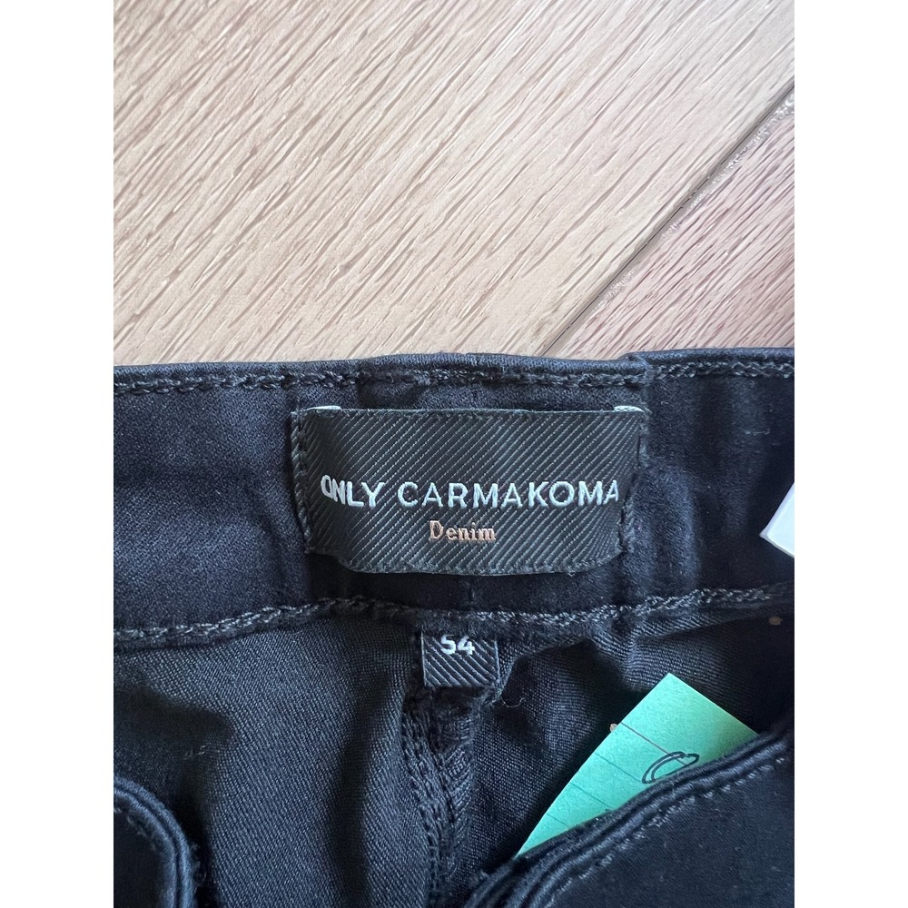 Only Carmakoma Womens Black Denim Capri Pants Size 54 US 3XL Cropped Jeans NWT - Picture 5 of 5